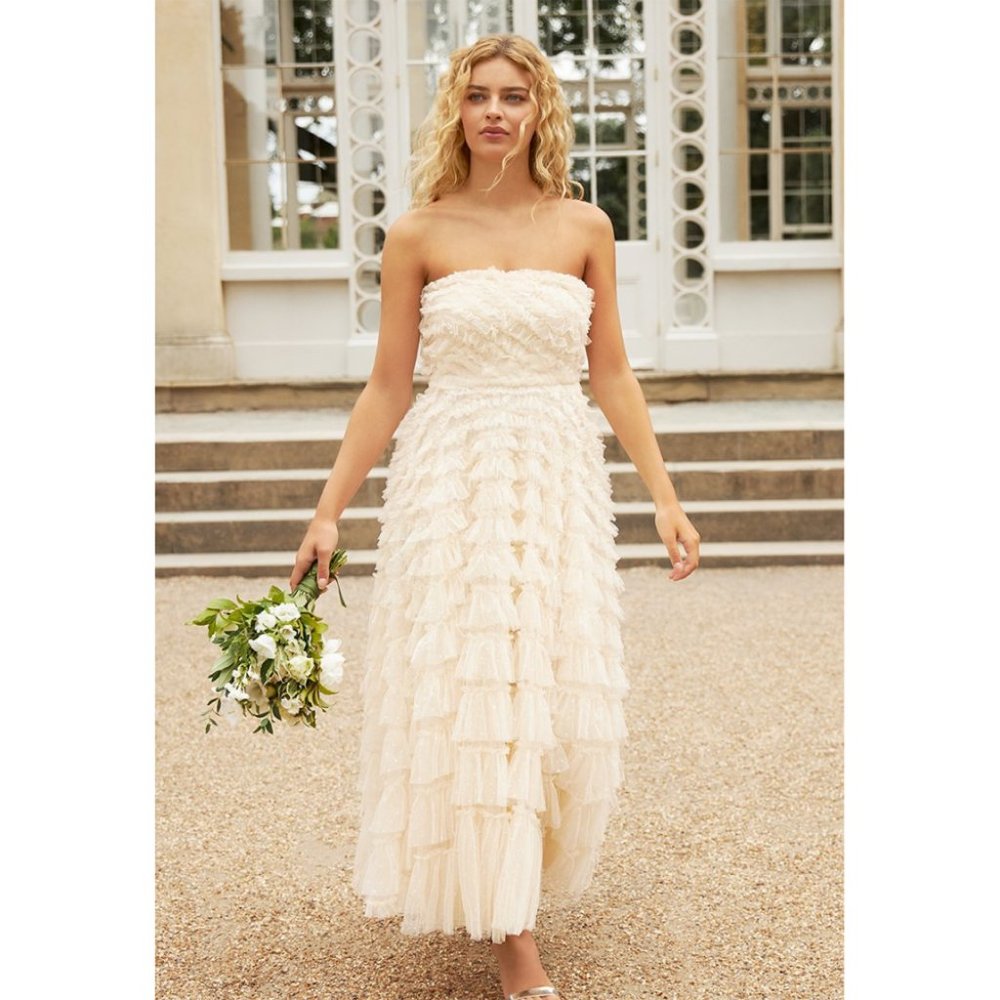 Needle & Thread ELIZABETH ROSE CORSET ANKLE GOWN